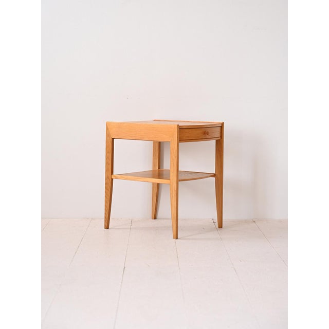 Vintage Oak Bedside Table, 1960s For Sale - Image 3 of 10