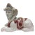Glazed Terra Cotta Sculpture of an Egyptian Sphinx For Sale
