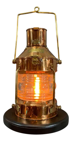 Copper Ship’s Anchor Lantern by British Maker