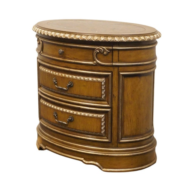 MARGE CARSON Mediterranean Italian Provincial 38" Oval Three Drawer Chest 34.25" High 38.5" Wide 26" Deep We specialize in...