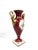 Burgundy Kaiser Comtesse West German Porcelain Swan Handle Vase For Sale - Image 8 of 14