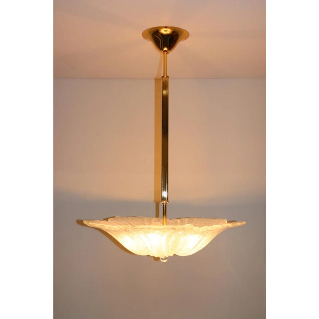 Mid-Century Modern Rosanna Toso "Graniglia" Murano Glass Pendant Lamp, Mid-Century Modern For Sale - Image 3 of 12