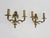 Gilt Bronze 2-Arm Fire Pot Wall Sconces, 1960s, Set of 2 For Sale - Image 3 of 9