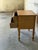 1970s Solid Oak Small Two-Drawer Dresser With Sculpted Fronts and Turned Legs Traditional Vintage 1970s For Sale - Image 5 of 9