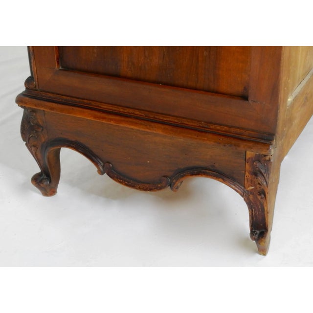 19th Century French Linen Press Black Granite Top For Sale - Image 9 of 10