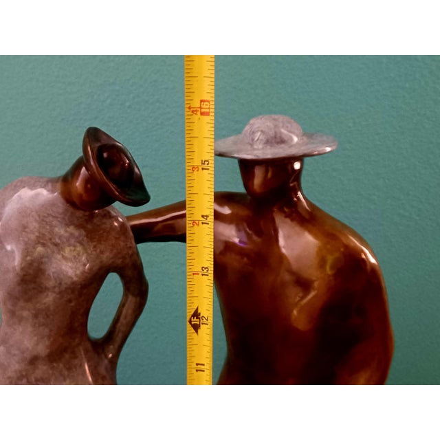 Rare Vintage 2003 Guilloume Perez Empathy Bronze Sculpture Limited Edition 4/18 For Sale - Image 13 of 18