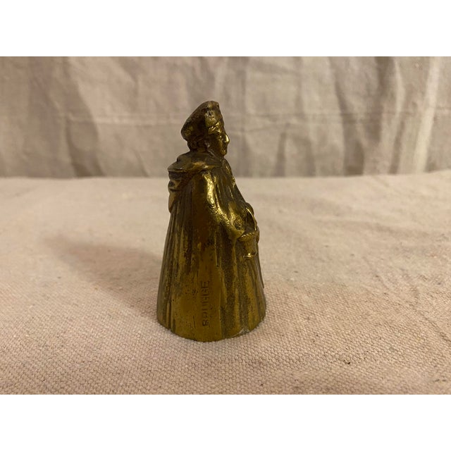 Early 20th Century Vintage Petite Brass Priest Shaped Bell For Sale - Image 5 of 6
