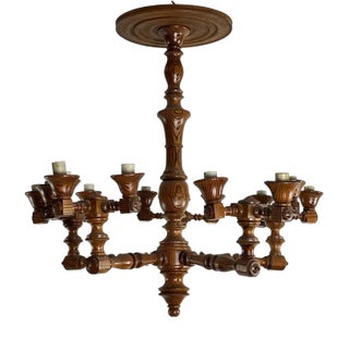 Mid-Century Swedish 15-Light Chandelier, 1960s For Sale