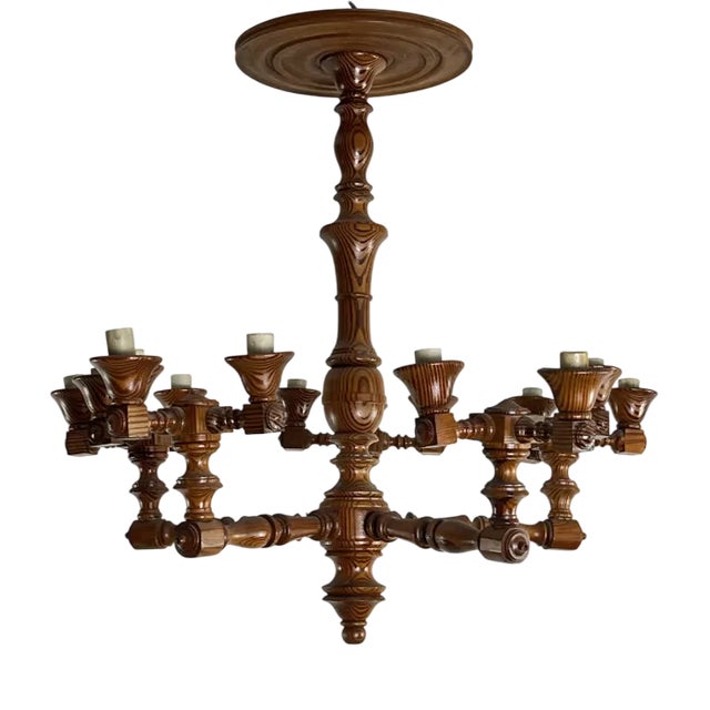 Mid-Century Swedish 15-Light Chandelier, 1960s For Sale