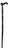 Vintage Black Lion Wood Cane For Sale
