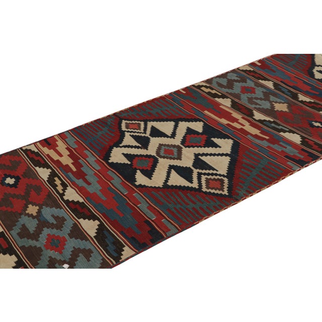 Rug & Kilim Twin Vintage Persian Kilim Runner Rugs With Geometric Patterns, From Rug & Kilim For Sale - Image 4 of 7
