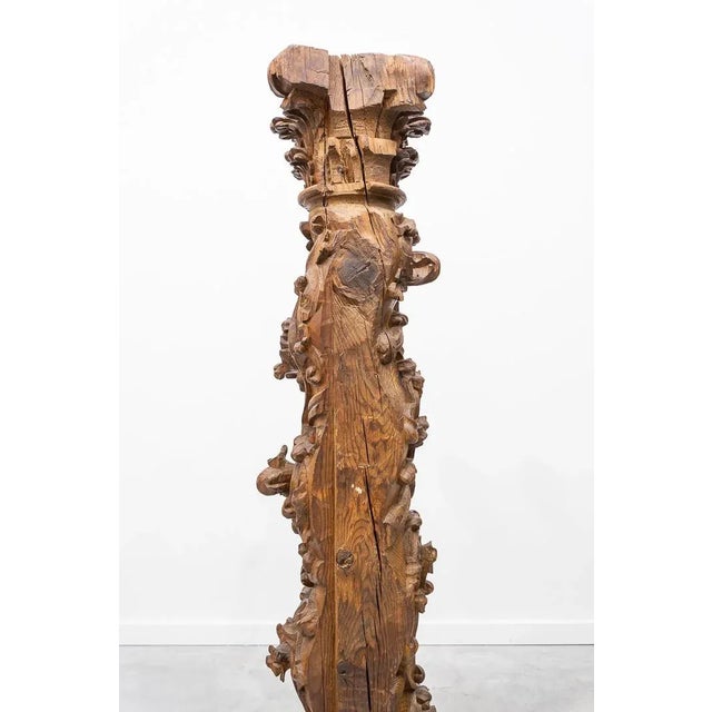 Corinthian Column in Baroque Style For Sale - Image 4 of 7