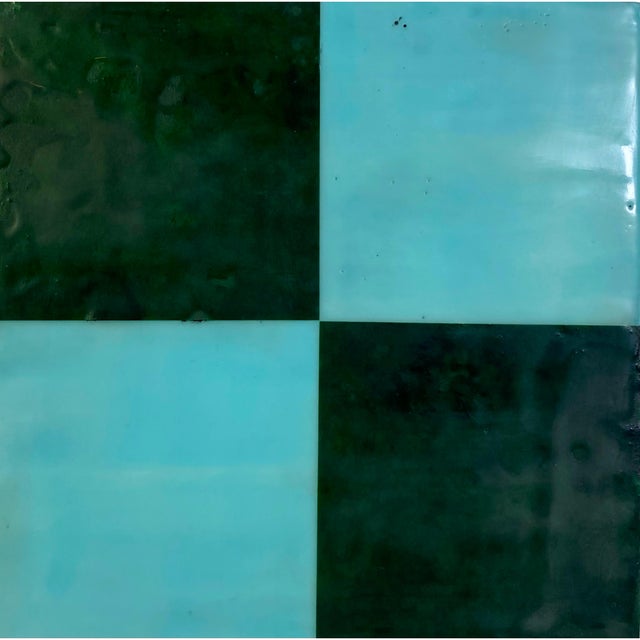 Contemporary Original Encaustic Mixed Media Installation by Gina Cochran - "Cosmic Boom" - 16 Panels For Sale - Image 3 of 18