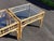 Vintage 3pc Rattan Wicker Bamboo Glass Coffee Table & Pair 2 Side End Tables For Sale - Image 4 of 10