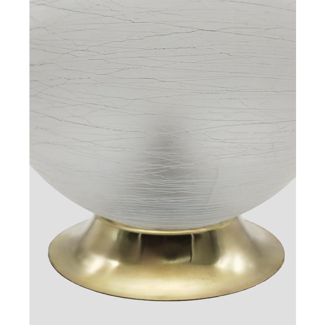 Gold Murano Glass and Brass Table Lamp from Venini, Italy, 1970s For Sale - Image 8 of 11