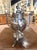 Richly ornamented and highly decorative, this antique silver-plated samovar was crafted in England circa 1900. The...