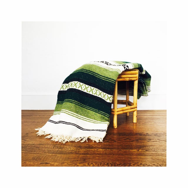 Vintage Mexican Saltillo Blanket - Image 5 of 5
