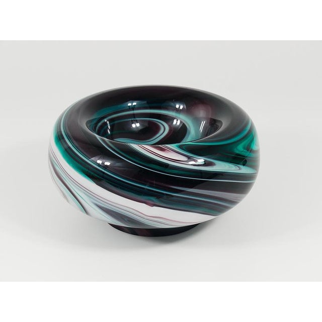 Large Italian Murano Marble Glass Bowl by Carlo Moretti, 1960 For Sale - Image 11 of 16