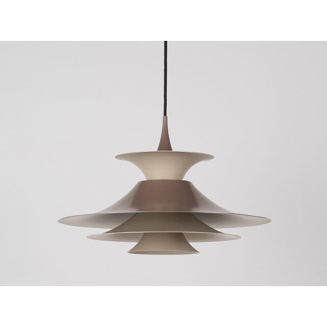 Fog & Mørup Vintage Aluminum Radius Pendant Lamp by Erik Balslev for Fog and Mørup, 1977 For Sale - Image 4 of 13