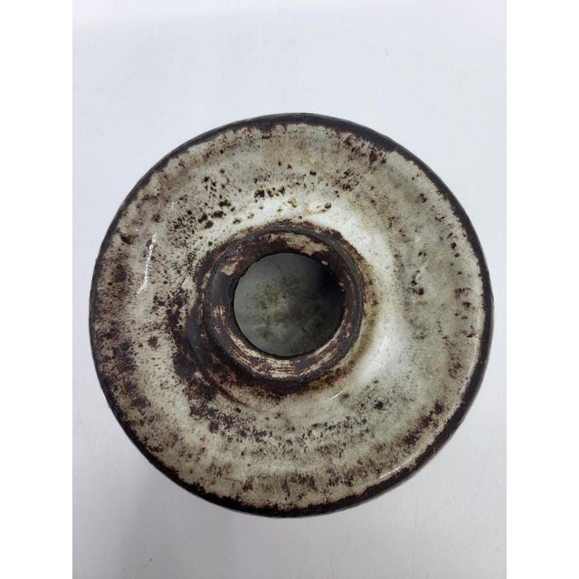 Brutalist Ceramic Stoneware Vase For Sale - Image 4 of 9