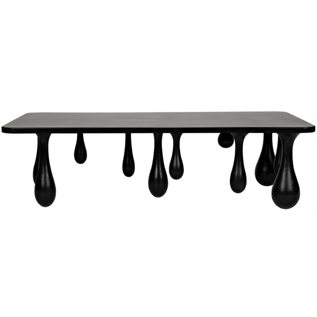 Contemporary NOIR Drop Coffee Table in Hand Rubbed Black For Sale - Image 3 of 13