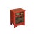This is a handmade Chinese oriental end table nightstand with a drawer and two doors. The surface is finished with a...