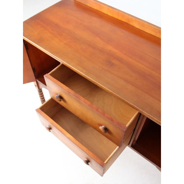 French Country Vintage Phoenix Chair Co Floral Buffet Cabinet For Sale - Image 3 of 12