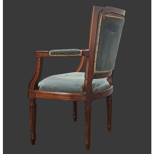 Set of Louis XVI Piedmont Armchairs For Sale - Image 9 of 11