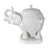 Ceramic Vintage Andrea by Sadek White Porcelain Elephant Candy Dish | Elephant Lidded Trinket Box | Made in Japan | Foil Sticker For Sale - Image 7 of 16