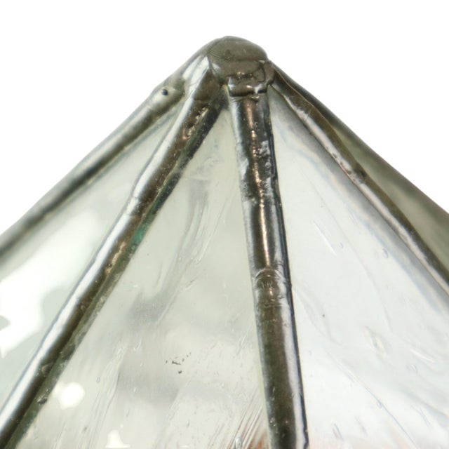 Stained Glass Gazebo Candle Holder in Colored Glass, 1990s For Sale - Image 6 of 18