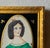 American Folk Art Portrait, Lady in Emerald Green Dress, Gouache on Paper, Original Gilded Frame, Boston Estate, Circa 1920s For Sale - Image 11 of 15