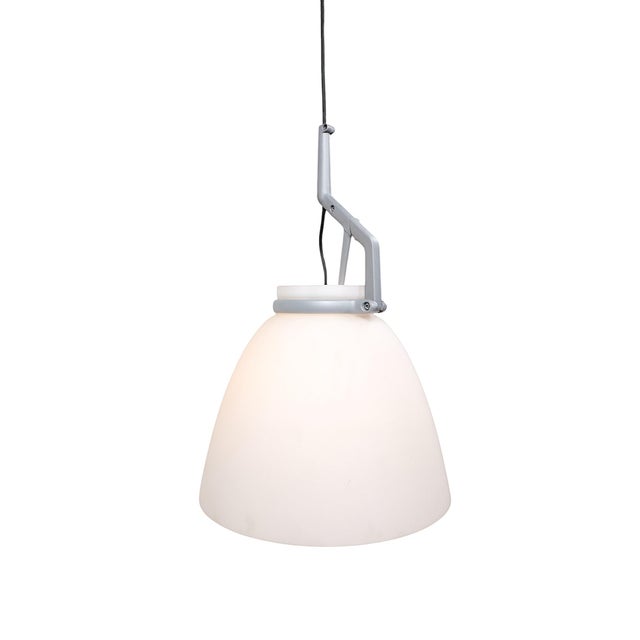 Paolo Rizzatto Post Modern Luce Plan Hanging Fixture Pendant Chandelier by Paolo Rizzatto C 1980/90's For Sale - Image 4 of 12