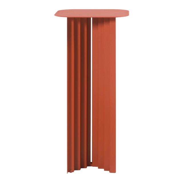 RS Barcelona Plec Steel Pedestal, Terracotta For Sale