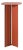RS Barcelona Plec Steel Pedestal, Terracotta For Sale