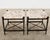 Bronze Pair of Michael Taylor Montecito Stone Top Garden Drinks Tables For Sale - Image 8 of 9