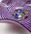 1980s Pretty Purple Murano Style Glass Plate For Sale - Image 10 of 14