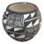 ** 20th Century Native American Emmalita Chino Monochromatic Acoma Seed Pot For Sale