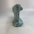 1940s Vintage Royal Haeger Pottery Bellowing Dove Vase Turquoise 40s Art Deco 7.75 In For Sale - Image 5 of 8