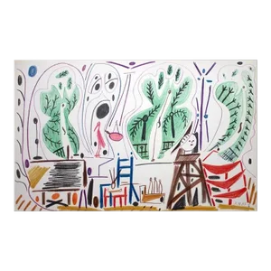 Pablo Picasso Limited Ed. N°332 Color 41x27cm Lithograph +Ref:c101 +Custom Frame
