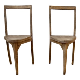 Rustic Vernacular Elm Chairs, 1930s, Set of 2 For Sale