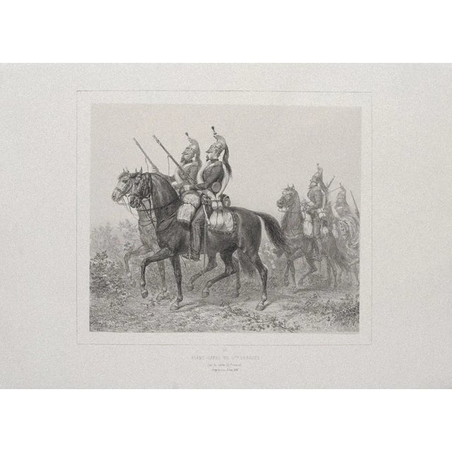 Denis-Auguste-Marie Raffet, the Siege of Rome, Original Lithograph on Paper, 1830s For Sale