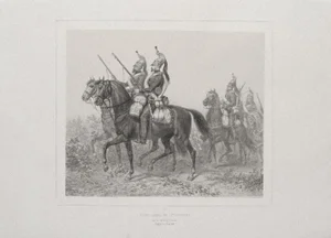 Denis-Auguste-Marie Raffet, the Siege of Rome, Original Lithograph on Paper, 1830s