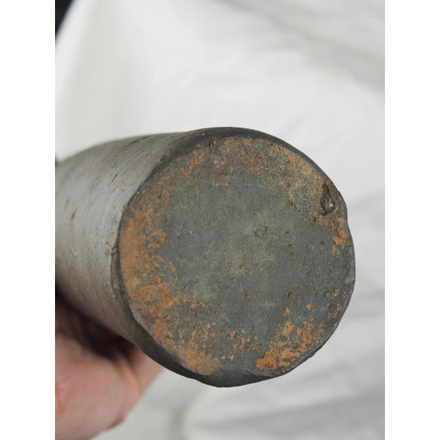 Ceramic 19th Century French Ger Norman Stoneware Bottle, Tall Type 1 For Sale - Image 7 of 13