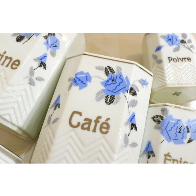 Art Deco Porcelain Pots from Epiag, 1930s, Set of 4 For Sale - Image 3 of 11