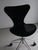 Black 3117 Black Swivel Chair by Arne Jacobsen for Fritz Hansen For Sale - Image 8 of 12