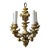 Gothic Bronze 5 Arm Chandelier For Sale