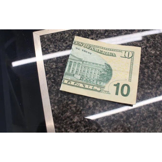 Square adjustable height faux granite finish dining coffee or game table. Unique custom built design adjustable height...