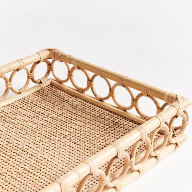 Coastal Ninette Rectangular Trays, Set Of 2 For Sale - Image 3 of 5