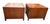 Late 20th Century Vintage Asian Modern Walnut Storage End Tables With Brass Hardware – Pair For Sale - Image 5 of 8