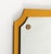 Mid-Century Rectangular Wall Mirror with Yellow Frame from Veca, Italy, 1960s For Sale - Image 6 of 13
